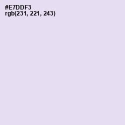 #E7DDF3 - Snuff Color Image