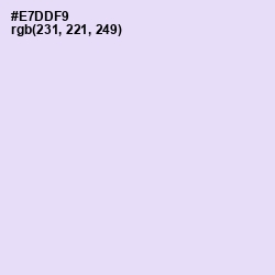 #E7DDF9 - Snuff Color Image