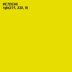 #E7DE00 - School bus Yellow Color Image