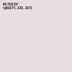 #E7DEDF - Bizarre Color Image