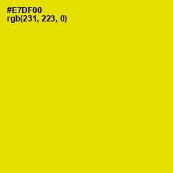 #E7DF00 - School bus Yellow Color Image