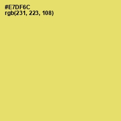 #E7DF6C - Golden Sand Color Image