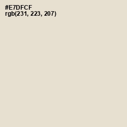 #E7DFCF - Almond Color Image