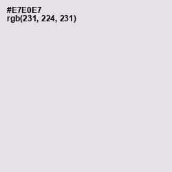 #E7E0E7 - Mercury Color Image