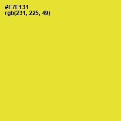 #E7E131 - Golden Fizz Color Image