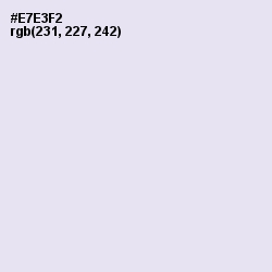 #E7E3F2 - Mystic Color Image