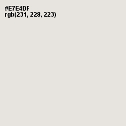 #E7E4DF - Pearl Bush Color Image
