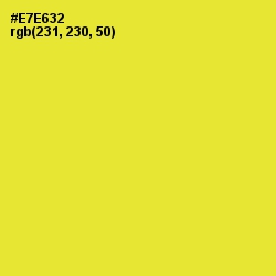 #E7E632 - Golden Fizz Color Image