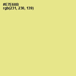 #E7E68B - Khaki Color Image