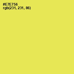 #E7E756 - Starship Color Image