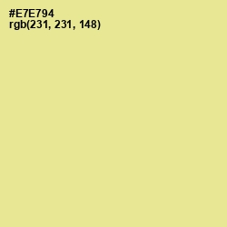 #E7E794 - Primrose Color Image