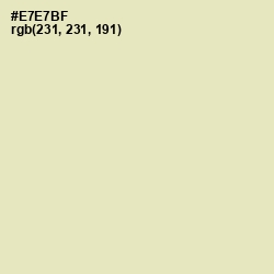 #E7E7BF - Fall Green Color Image