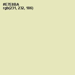 #E7E8BA - Fall Green Color Image