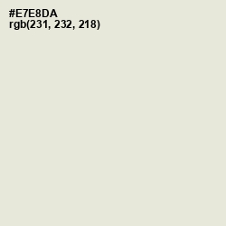#E7E8DA - White Rock Color Image