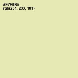 #E7E9B5 - Fall Green Color Image