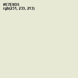 #E7E9D5 - Kidnapper Color Image