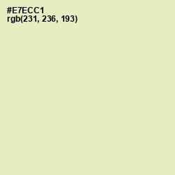 #E7ECC1 - Aths Special Color Image