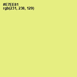 #E7EE81 - Mindaro Color Image