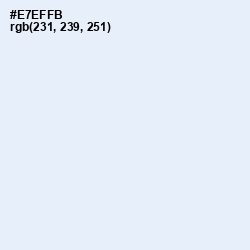 #E7EFFB - Solitude Color Image