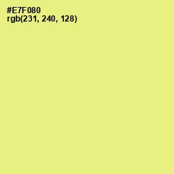 #E7F080 - Mindaro Color Image