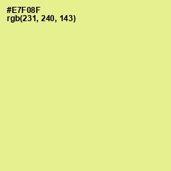 #E7F08F - Mindaro Color Image