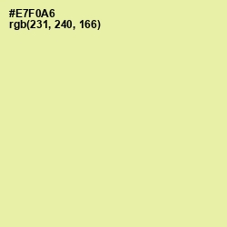 #E7F0A6 - Double Colonial White Color Image