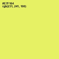 #E7F164 - Canary Color Image