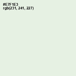 #E7F1E3 - Peppermint Color Image