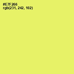 #E7F266 - Canary Color Image