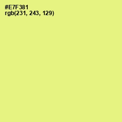 #E7F381 - Mindaro Color Image