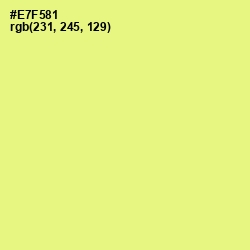 #E7F581 - Mindaro Color Image