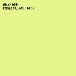 #E7F58F - Mindaro Color Image