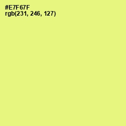 #E7F67F - Manz Color Image