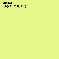 #E7F688 - Mindaro Color Image