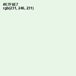 #E7F6E7 - Frostee Color Image