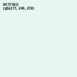 #E7F6EE - Harp Color Image