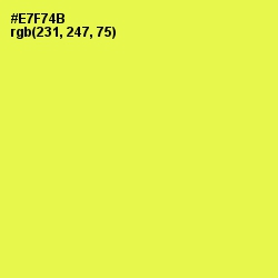 #E7F74B - Starship Color Image