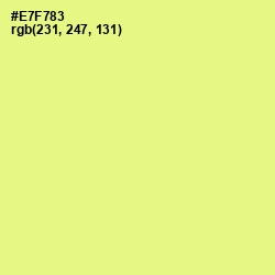 #E7F783 - Mindaro Color Image