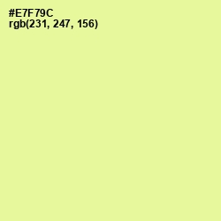 #E7F79C - Jonquil Color Image