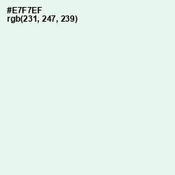 #E7F7EF - Apple Green Color Image