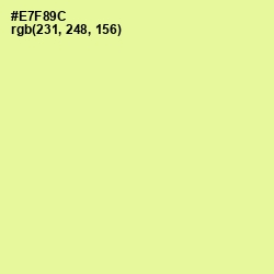 #E7F89C - Jonquil Color Image