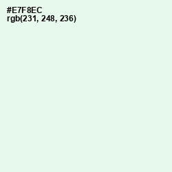 #E7F8EC - Hint of Green Color Image