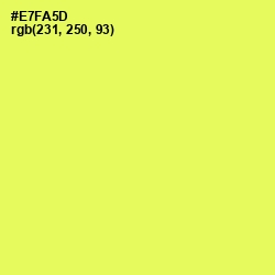 #E7FA5D - Candy Corn Color Image
