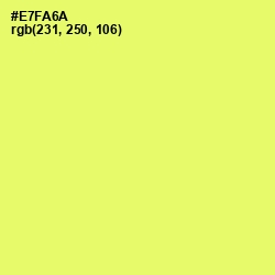 #E7FA6A - Canary Color Image