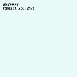 #E7FAF7 - Polar Color Image