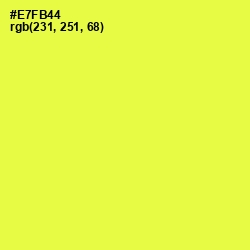 #E7FB44 - Starship Color Image