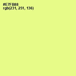 #E7FB88 - Mindaro Color Image