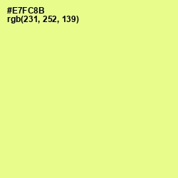 #E7FC8B - Mindaro Color Image