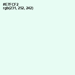 #E7FCF2 - Off Green Color Image