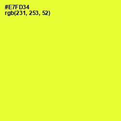 #E7FD34 - Golden Fizz Color Image